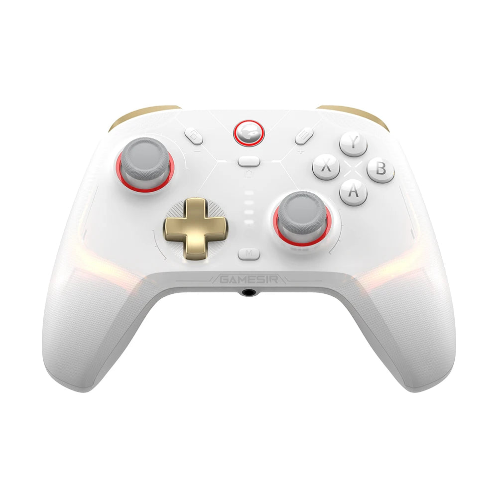 White and Gold Gaming Controller