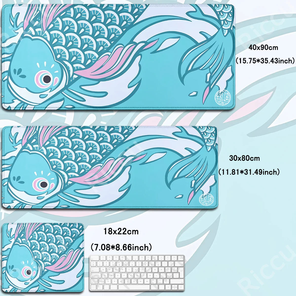 Teal Koi's Silent Flow